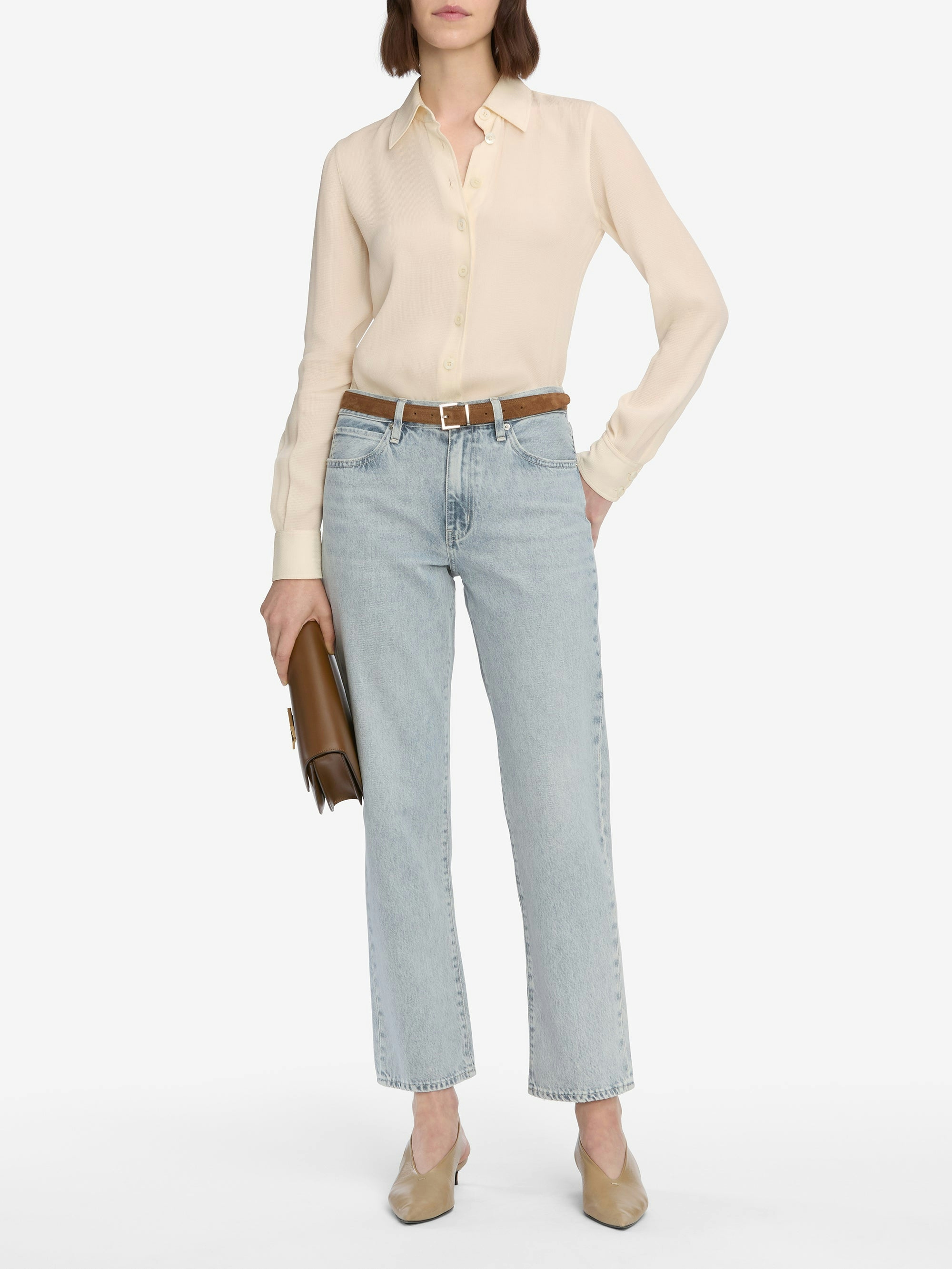 jeans full front view